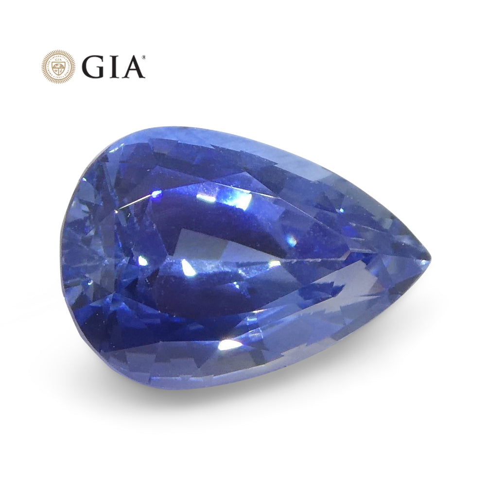 1.89ct Pear Blue Sapphire GIA Certified Sri Lanka - Skyjems Wholesale Gemstones