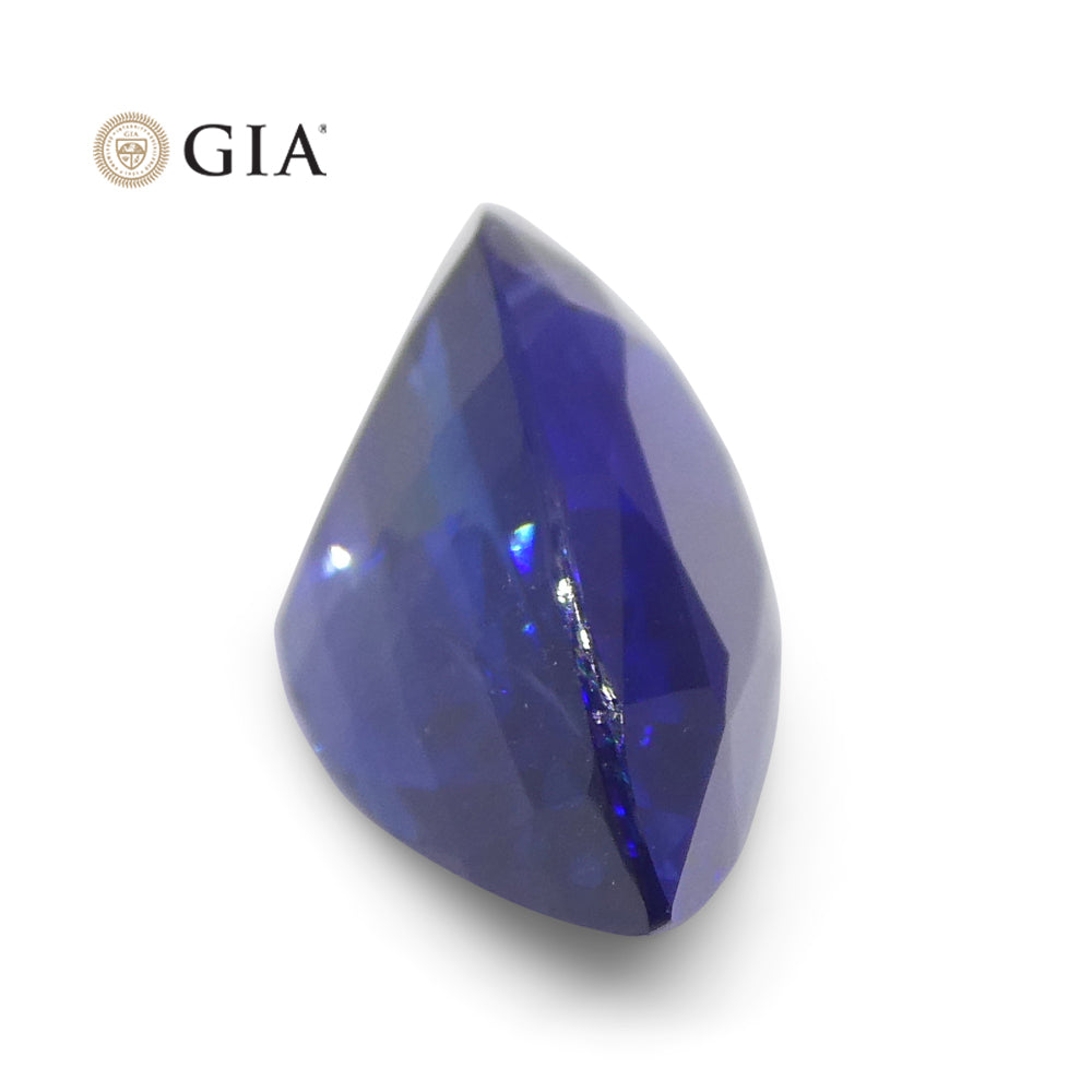 3.88ct Pear Royal Blue Sapphire GIA Certified Sri Lanka - Skyjems Wholesale Gemstones