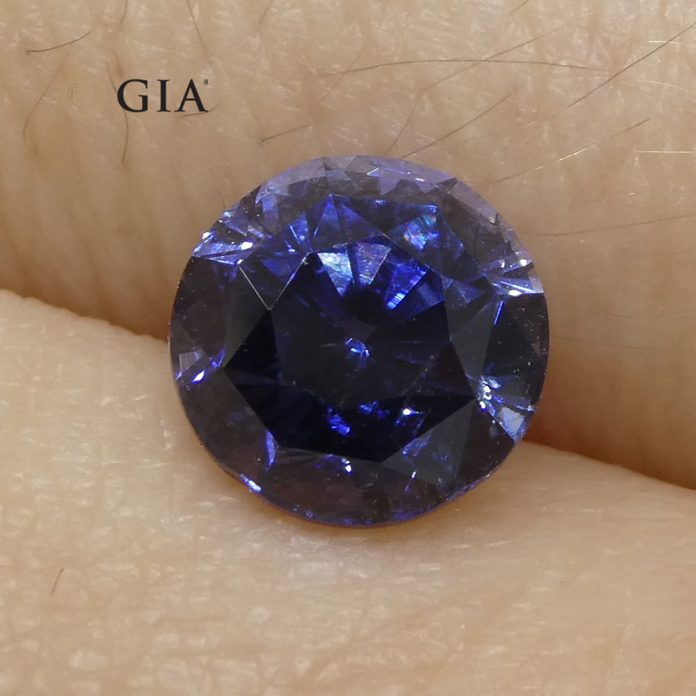 1.78ct Round Blue Sapphire GIA Certified Sri Lanka - Skyjems Wholesale Gemstones