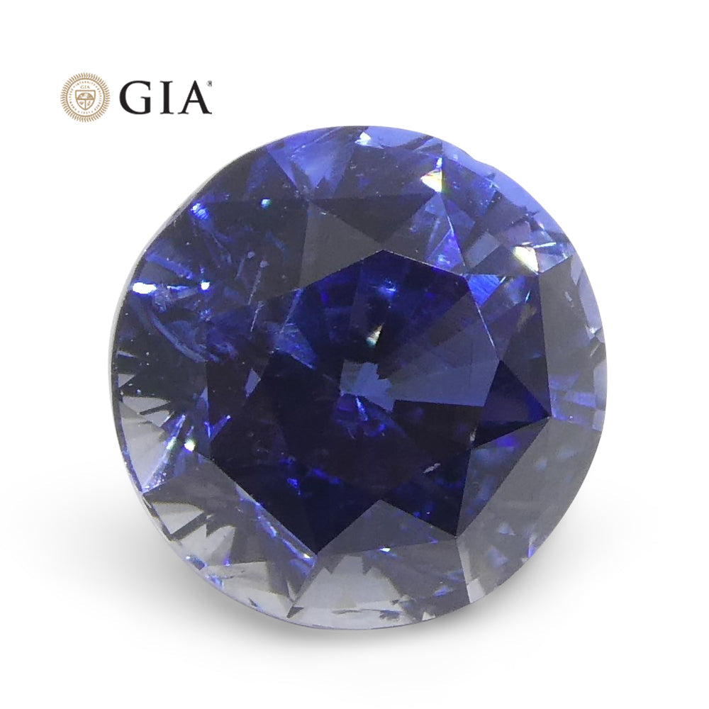 1.78ct Round Blue Sapphire GIA Certified Sri Lanka - Skyjems Wholesale Gemstones