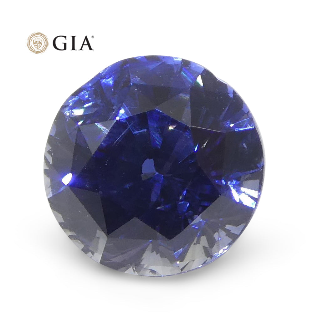 1.78ct Round Blue Sapphire GIA Certified Sri Lanka - Skyjems Wholesale Gemstones