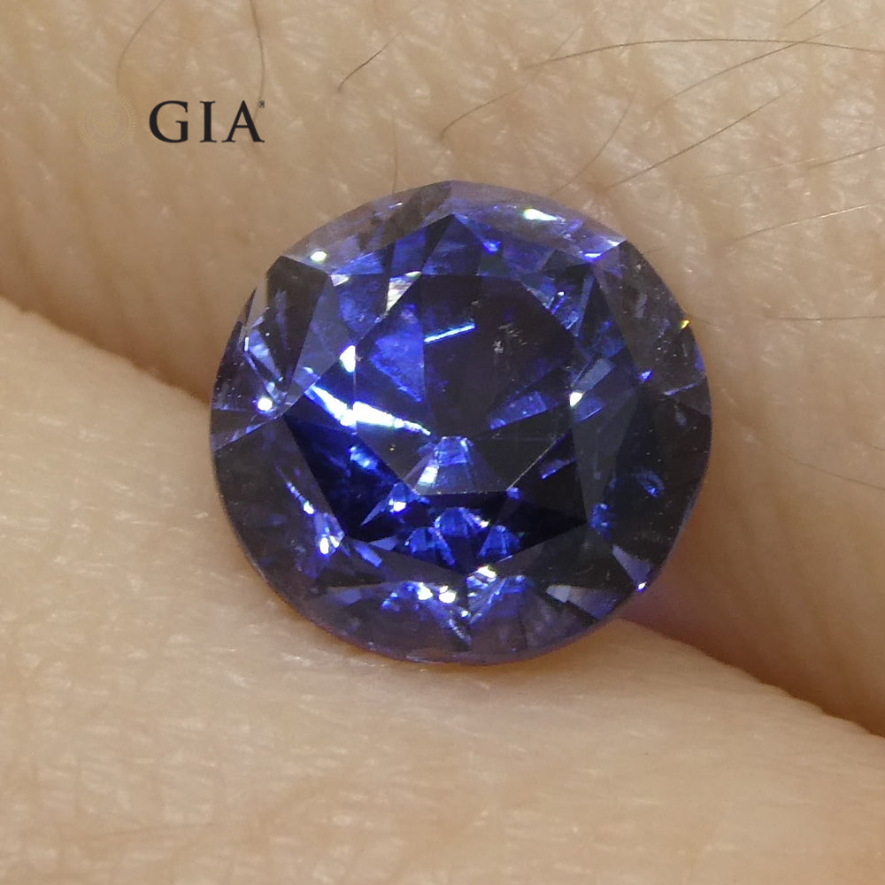 1.78ct Round Blue Sapphire GIA Certified Sri Lanka - Skyjems Wholesale Gemstones