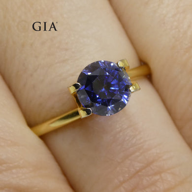 1.78ct Round Blue Sapphire GIA Certified Sri Lanka - Skyjems Wholesale Gemstones