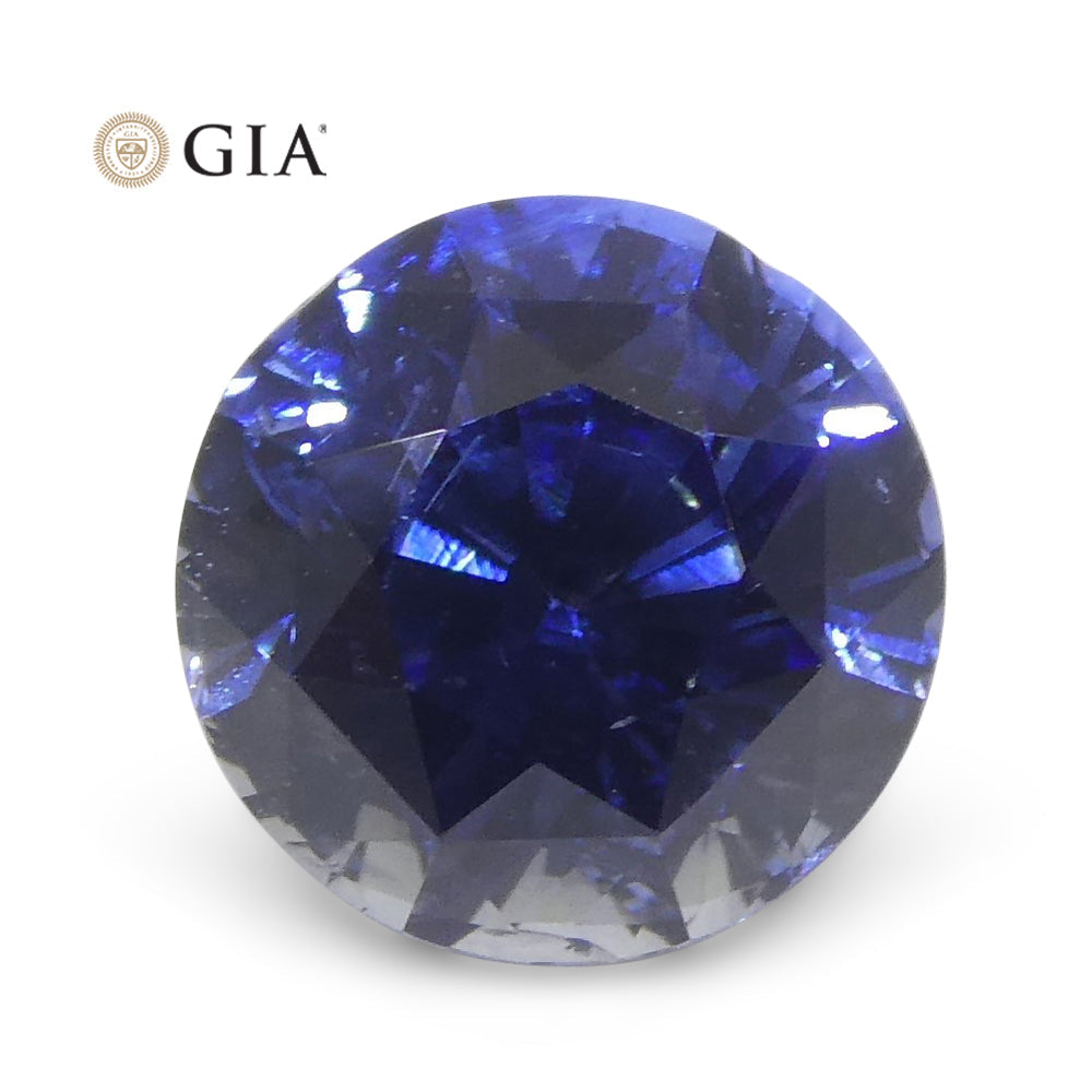 1.78ct Round Blue Sapphire GIA Certified Sri Lanka - Skyjems Wholesale Gemstones