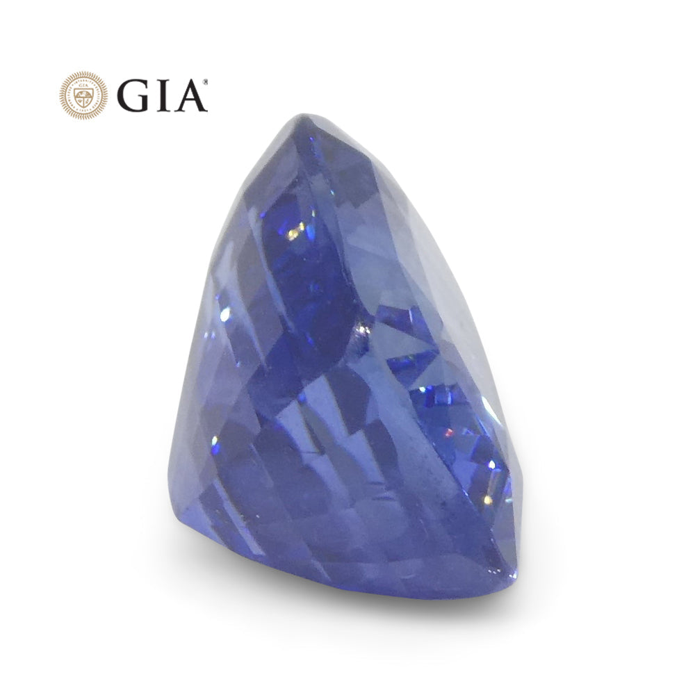 3.36ct Cushion Blue Sapphire GIA Certified Sri Lanka - Skyjems Wholesale Gemstones