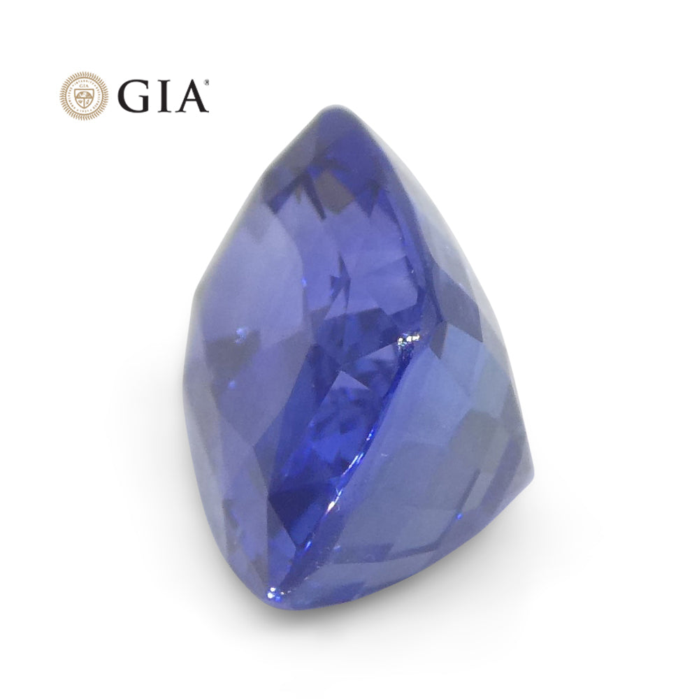 3.36ct Cushion Blue Sapphire GIA Certified Sri Lanka - Skyjems Wholesale Gemstones