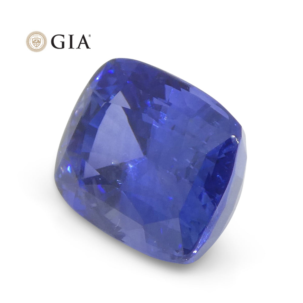 3.36ct Cushion Blue Sapphire GIA Certified Sri Lanka - Skyjems Wholesale Gemstones