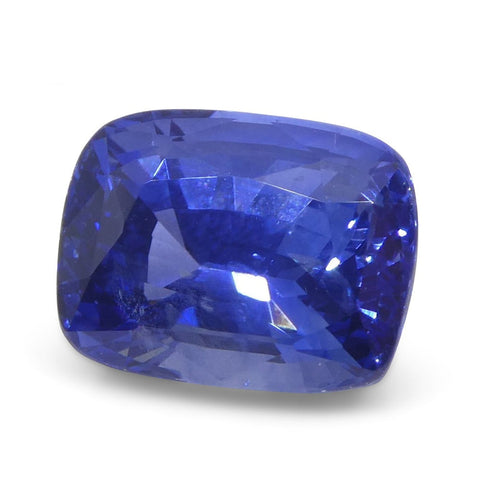 3.36ct Cushion Blue Sapphire GIA Certified Sri Lanka