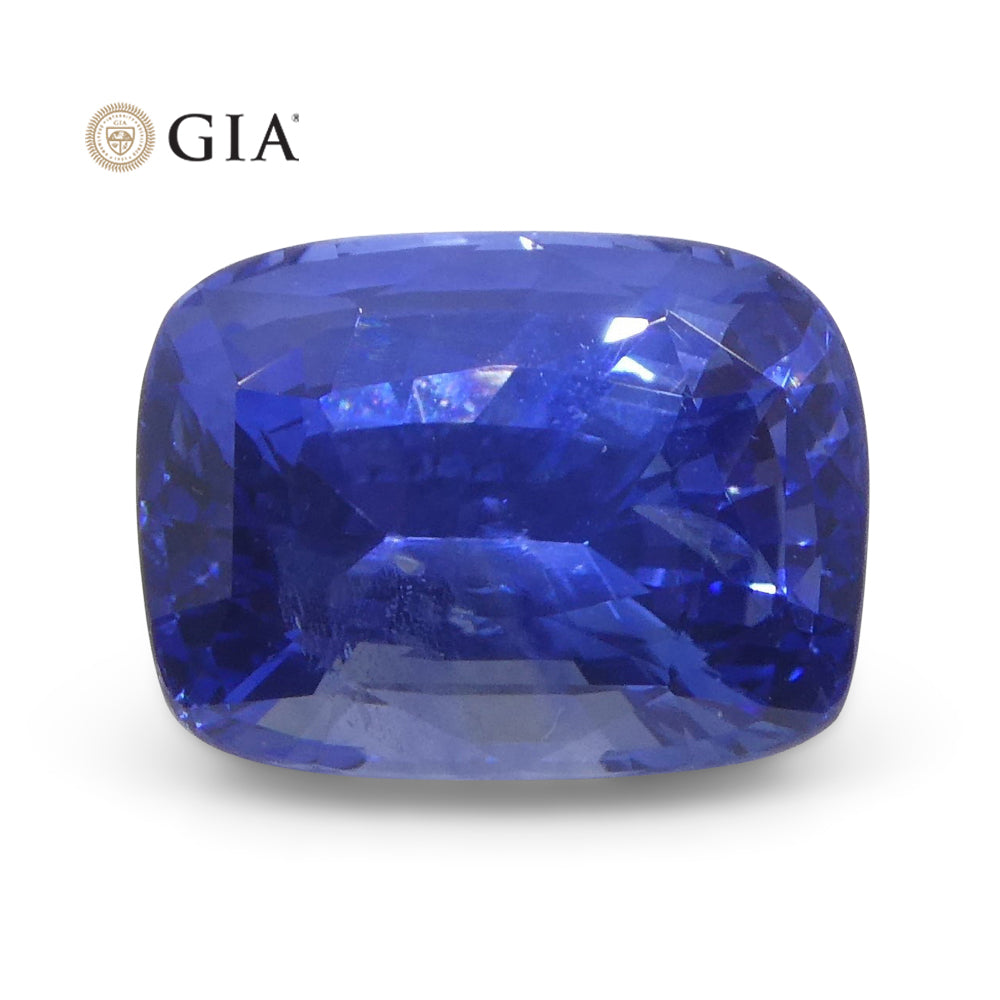 3.36ct Cushion Blue Sapphire GIA Certified Sri Lanka - Skyjems Wholesale Gemstones