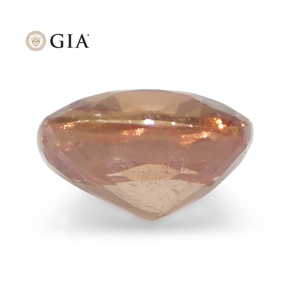 0.84ct Cushion Orangy Pink Padparadscha Sapphire GIA Certified Madagascar - Skyjems Wholesale Gemstones