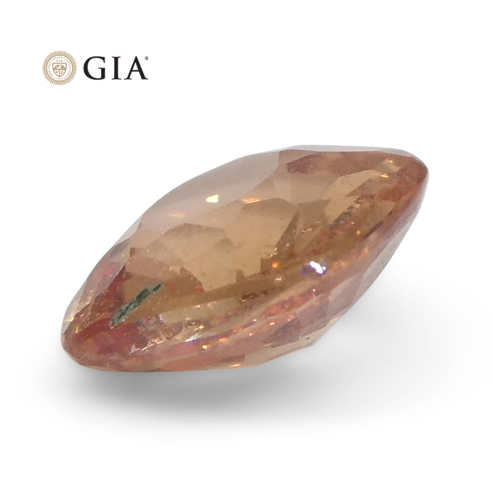 0.84ct Cushion Orangy Pink Padparadscha Sapphire GIA Certified Madagascar - Skyjems Wholesale Gemstones