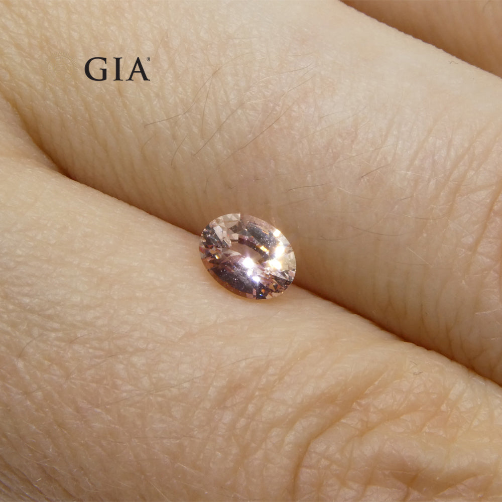 0.59ct Oval Pink Sapphire GIA Certified Madagascar - Skyjems Wholesale Gemstones