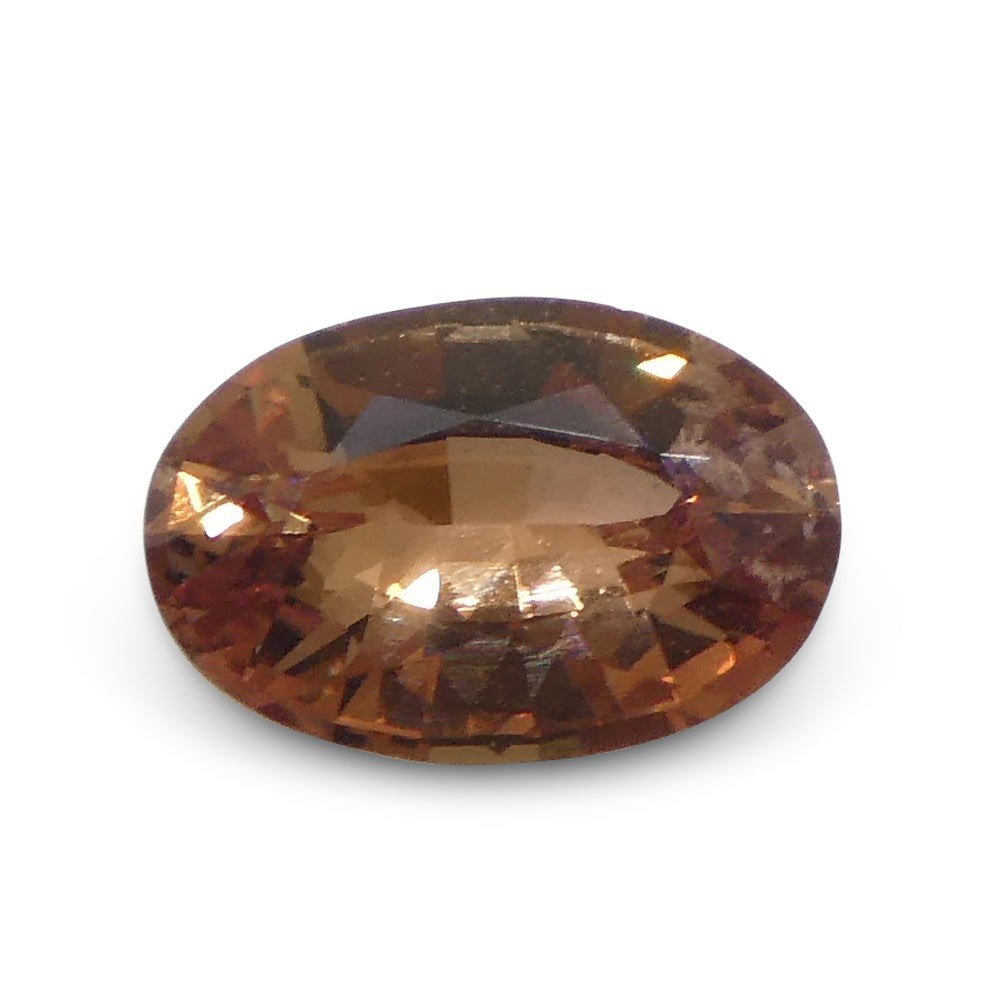 0.46ct Oval Pinkish Orange Padparadscha Sapphire GIA Certified Madagascar - Skyjems Wholesale Gemstones