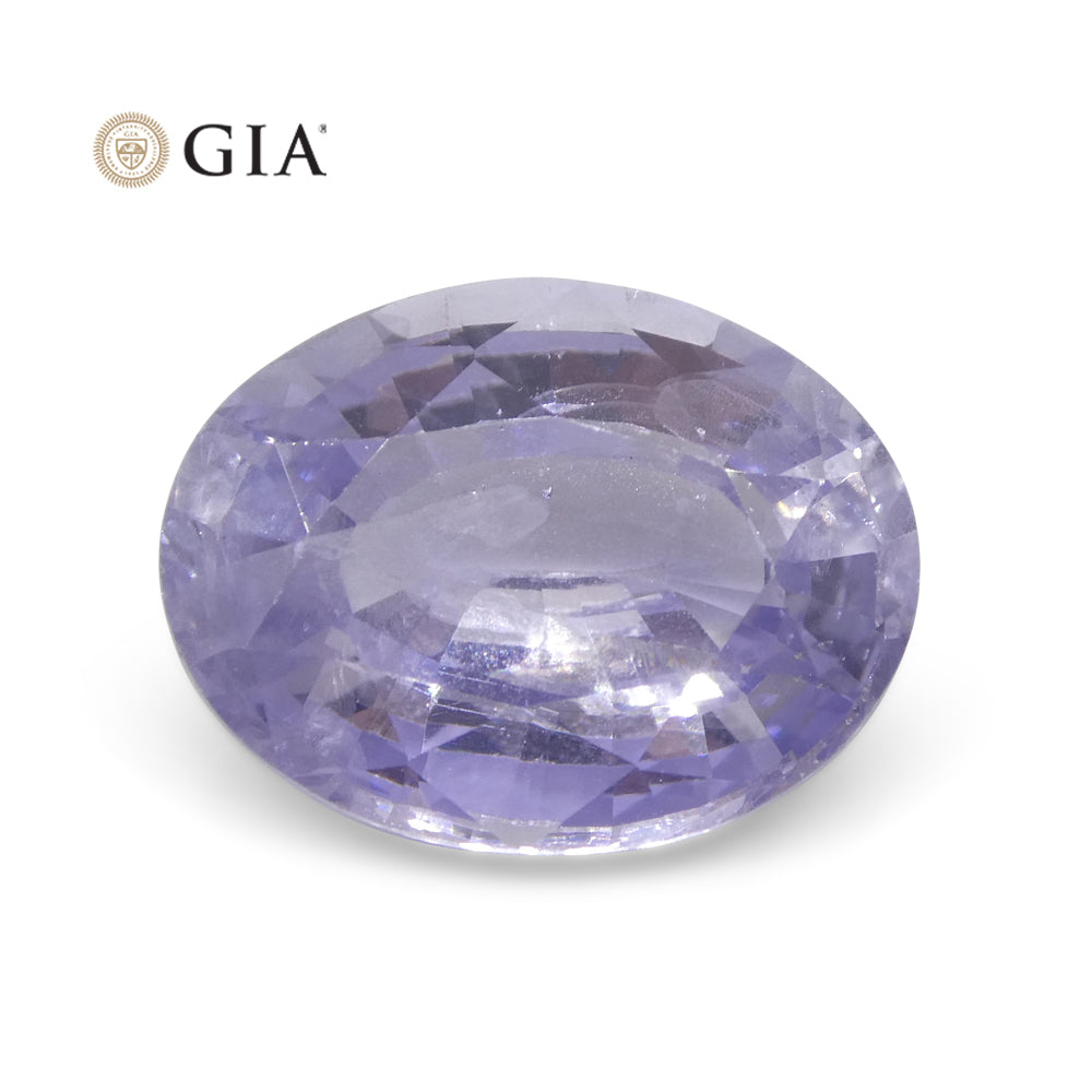 9.37ct Oval Violet to Pinkish Purple Sapphire GIA Certified Sri Lanka - Skyjems Wholesale Gemstones