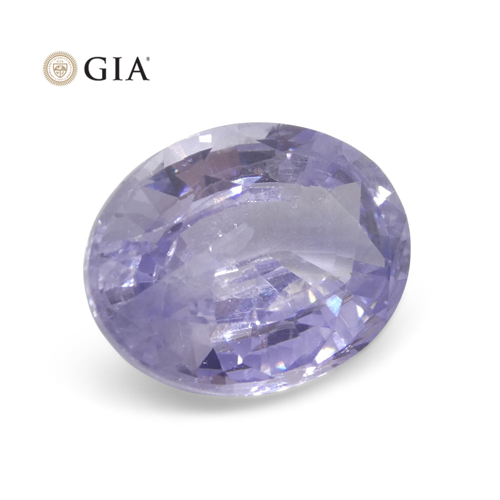 9.37ct Oval Violet to Pinkish Purple Sapphire GIA Certified Sri Lanka - Skyjems Wholesale Gemstones