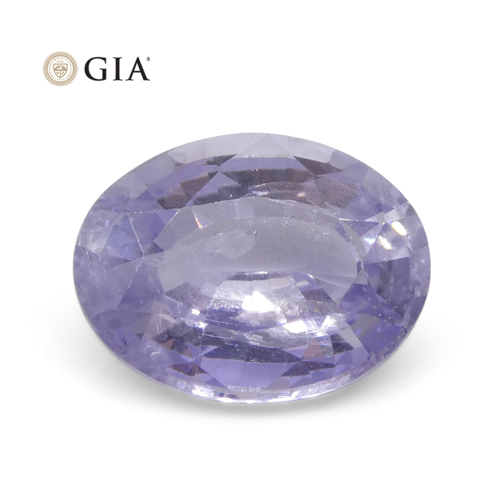 9.37ct Oval Violet to Pinkish Purple Sapphire GIA Certified Sri Lanka - Skyjems Wholesale Gemstones