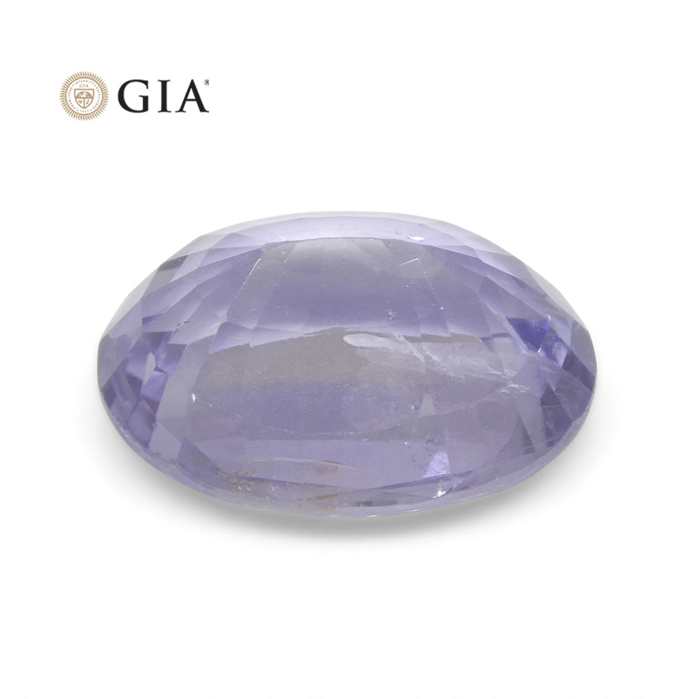 9.37ct Oval Violet to Pinkish Purple Sapphire GIA Certified Sri Lanka - Skyjems Wholesale Gemstones