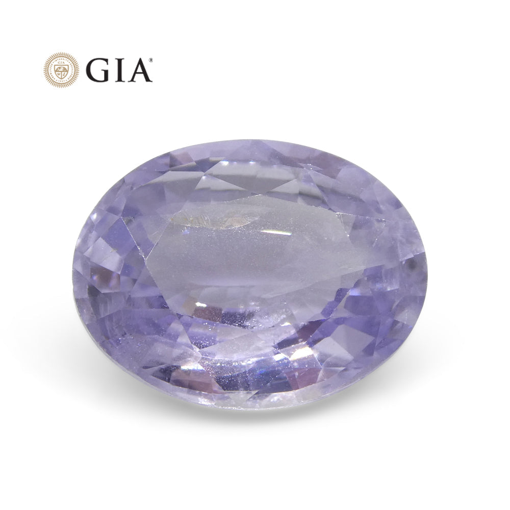 9.37ct Oval Violet to Pinkish Purple Sapphire GIA Certified Sri Lanka - Skyjems Wholesale Gemstones