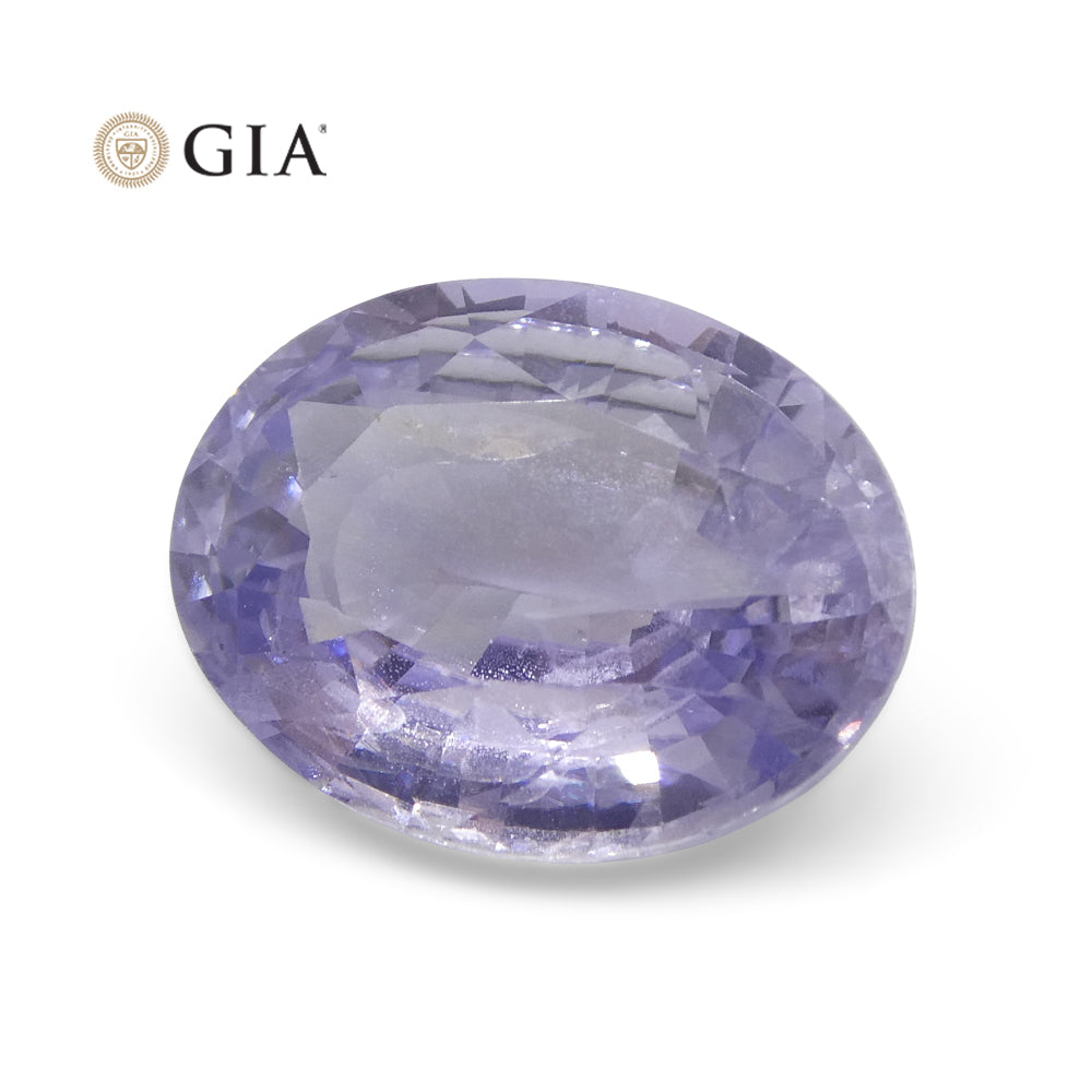 9.37ct Oval Violet to Pinkish Purple Sapphire GIA Certified Sri Lanka - Skyjems Wholesale Gemstones