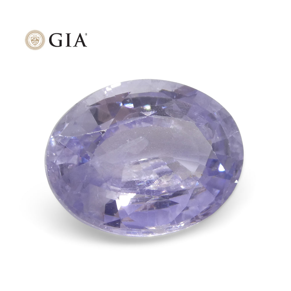 9.37ct Oval Violet to Pinkish Purple Sapphire GIA Certified Sri Lanka - Skyjems Wholesale Gemstones