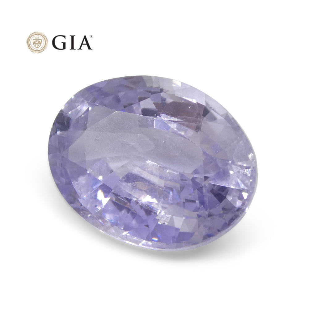 9.37ct Oval Violet to Pinkish Purple Sapphire GIA Certified Sri Lanka - Skyjems Wholesale Gemstones