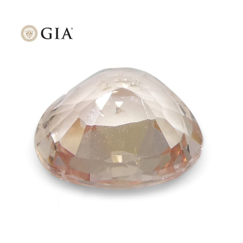 0.98ct Pear Pinkish Orange Padparadscha Sapphire GIA Certified Sri Lanka