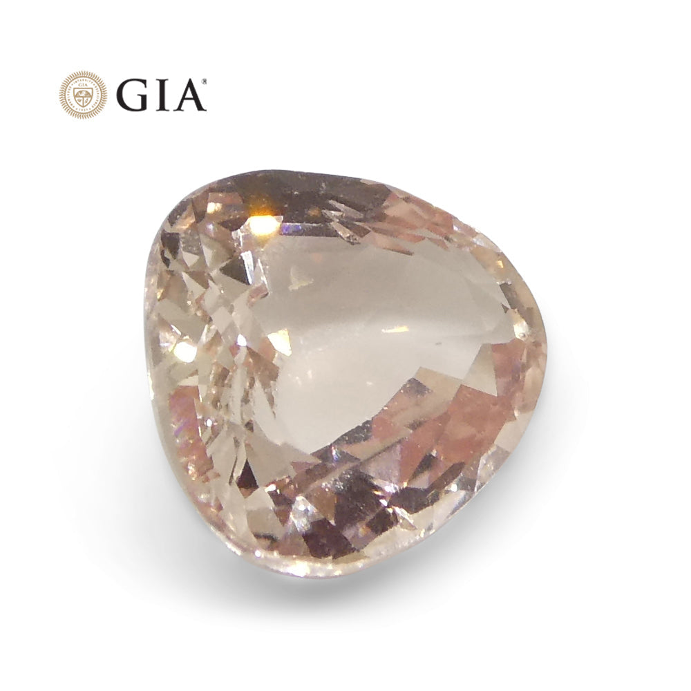 0.98ct Pear Pinkish Orange Padparadscha Sapphire GIA Certified Sri Lanka - Skyjems Wholesale Gemstones