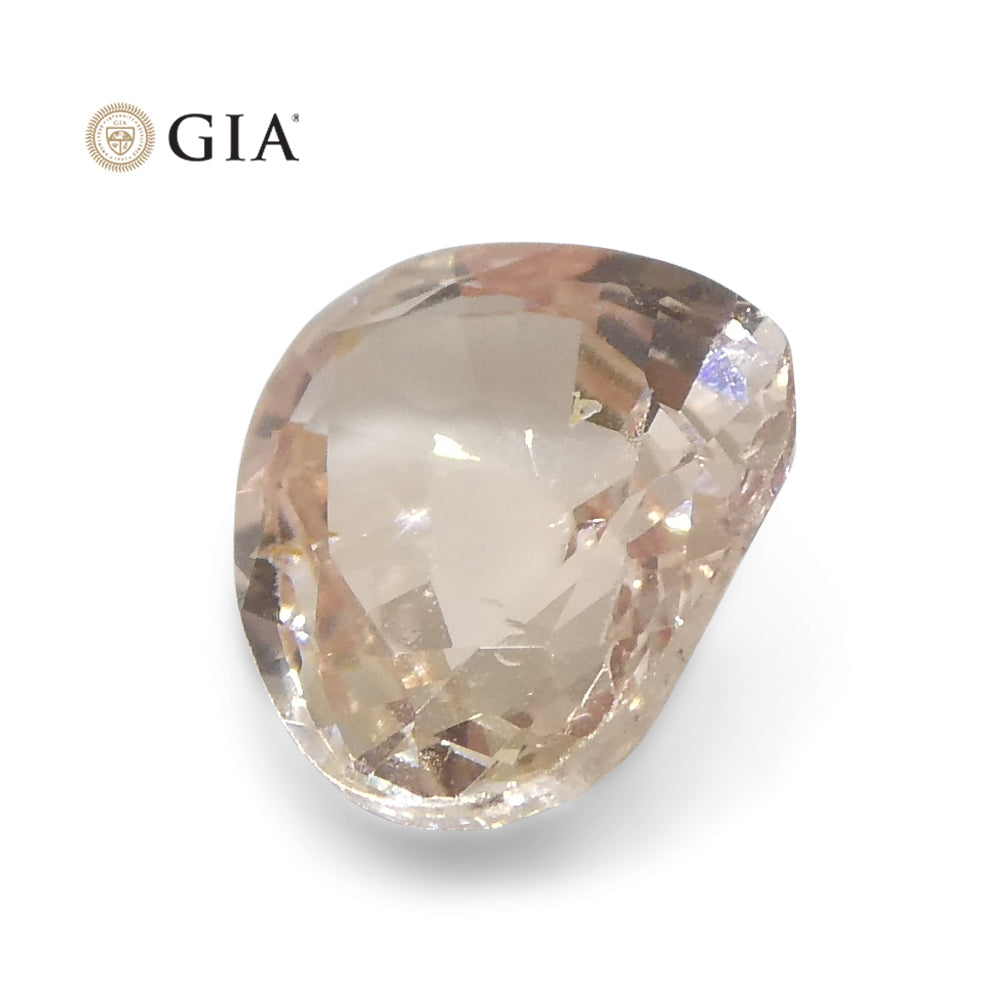 0.98ct Pear Pinkish Orange Padparadscha Sapphire GIA Certified Sri Lanka - Skyjems Wholesale Gemstones