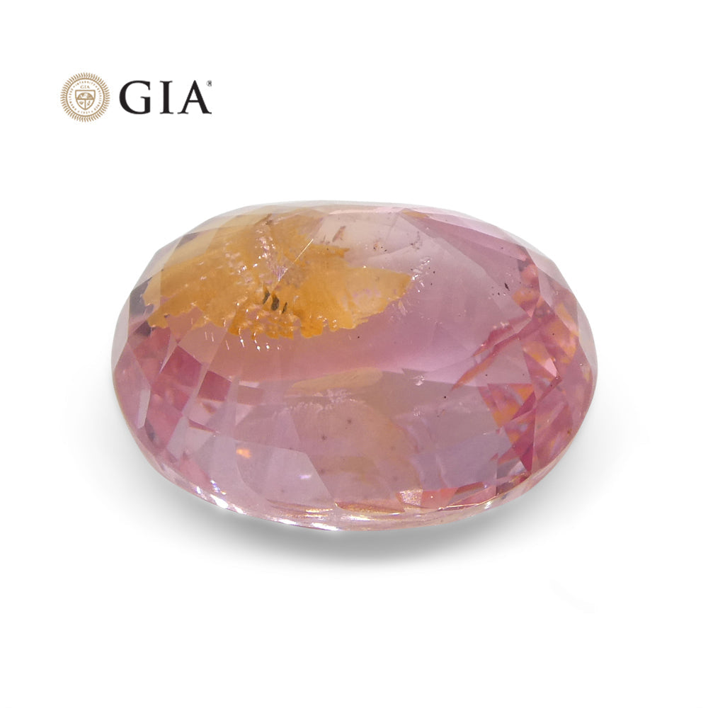 7.01ct Oval Pink-Orange Padparadscha Sapphire GIA Certified Sri Lanka - Skyjems Wholesale Gemstones