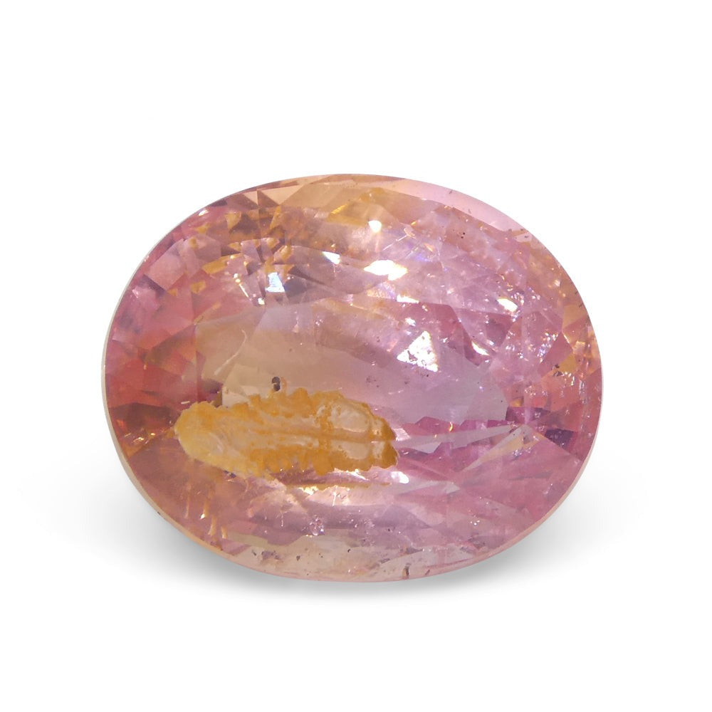 7.01ct Oval Pink-Orange Padparadscha Sapphire GIA Certified Sri Lanka - Skyjems Wholesale Gemstones