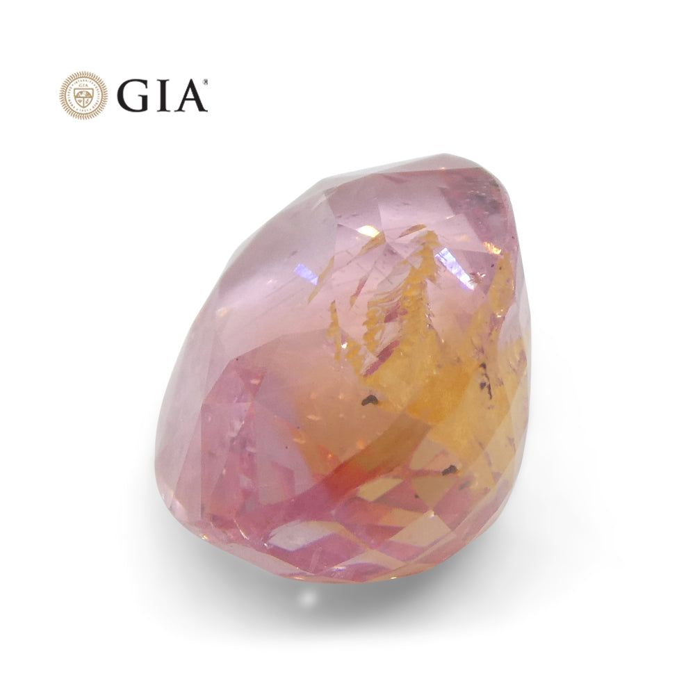 7.01ct Oval Pink-Orange Padparadscha Sapphire GIA Certified Sri Lanka - Skyjems Wholesale Gemstones