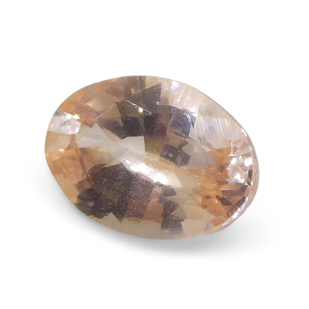 0.89ct Oval Orange Sapphire GIA Certified Sri Lanka - Skyjems Wholesale Gemstones