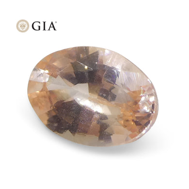 0.89ct Oval Orange Sapphire GIA Certified Sri Lanka - Skyjems Wholesale Gemstones