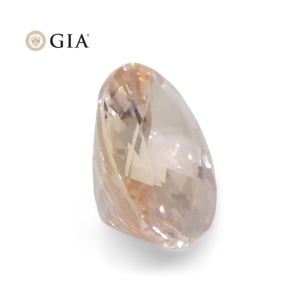 0.89ct Oval Orange Sapphire GIA Certified Sri Lanka - Skyjems Wholesale Gemstones