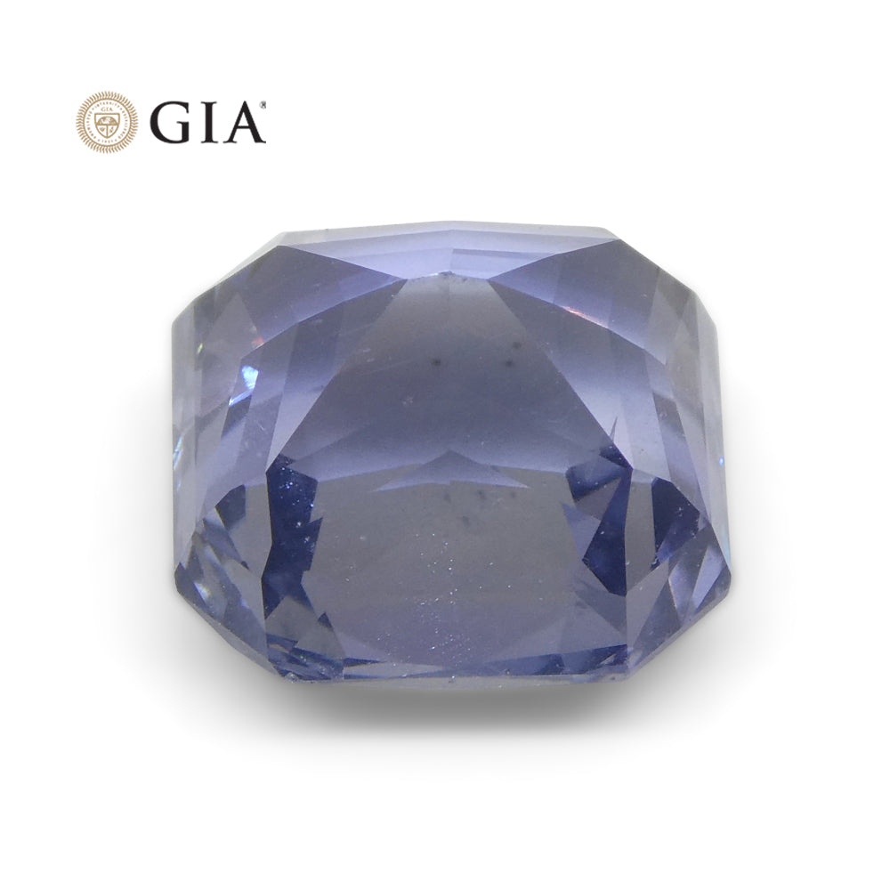 6.98ct Octagonal Blue to Purple Sapphire GIA Certified Tanzania - Skyjems Wholesale Gemstones