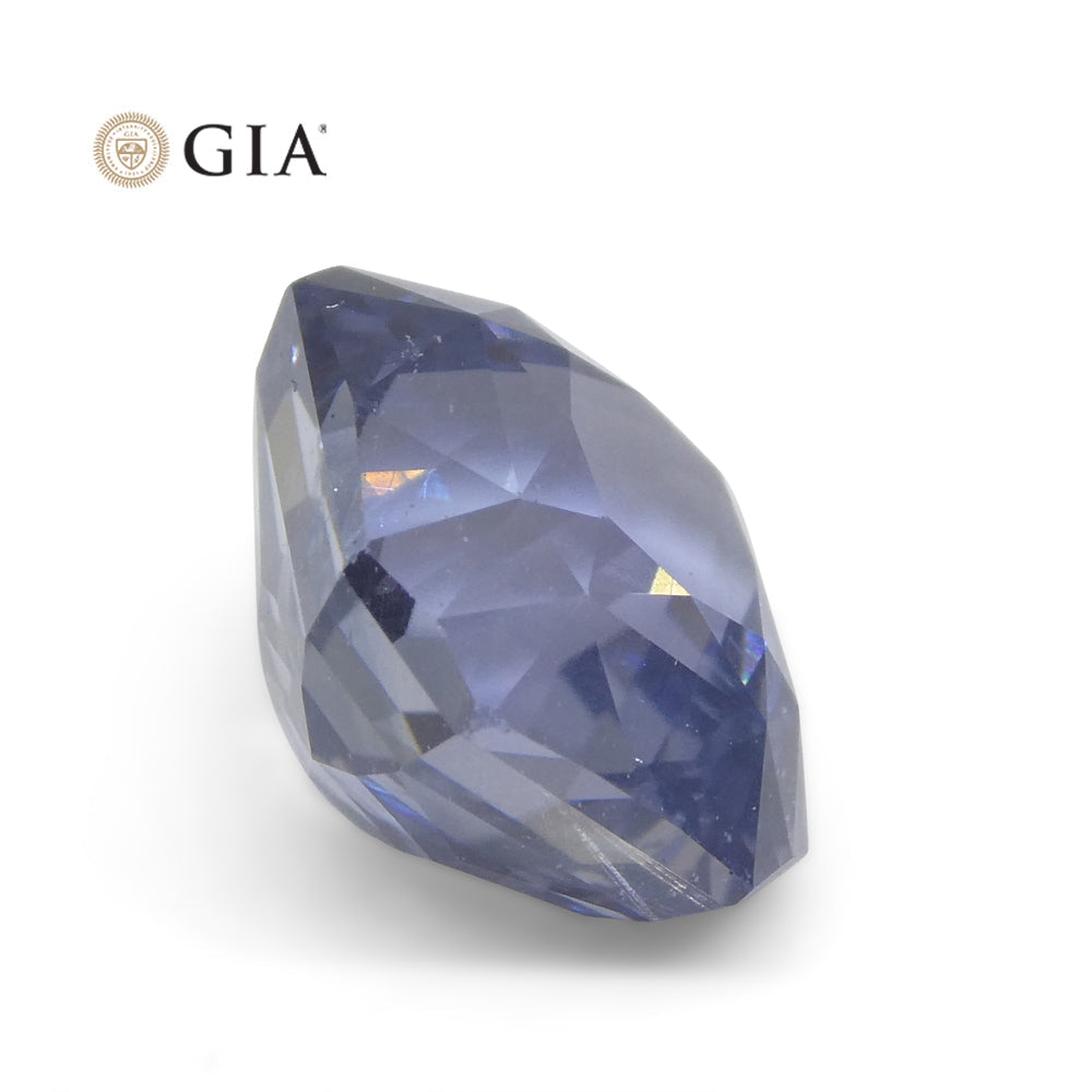 6.98ct Octagonal Blue to Purple Sapphire GIA Certified Tanzania - Skyjems Wholesale Gemstones