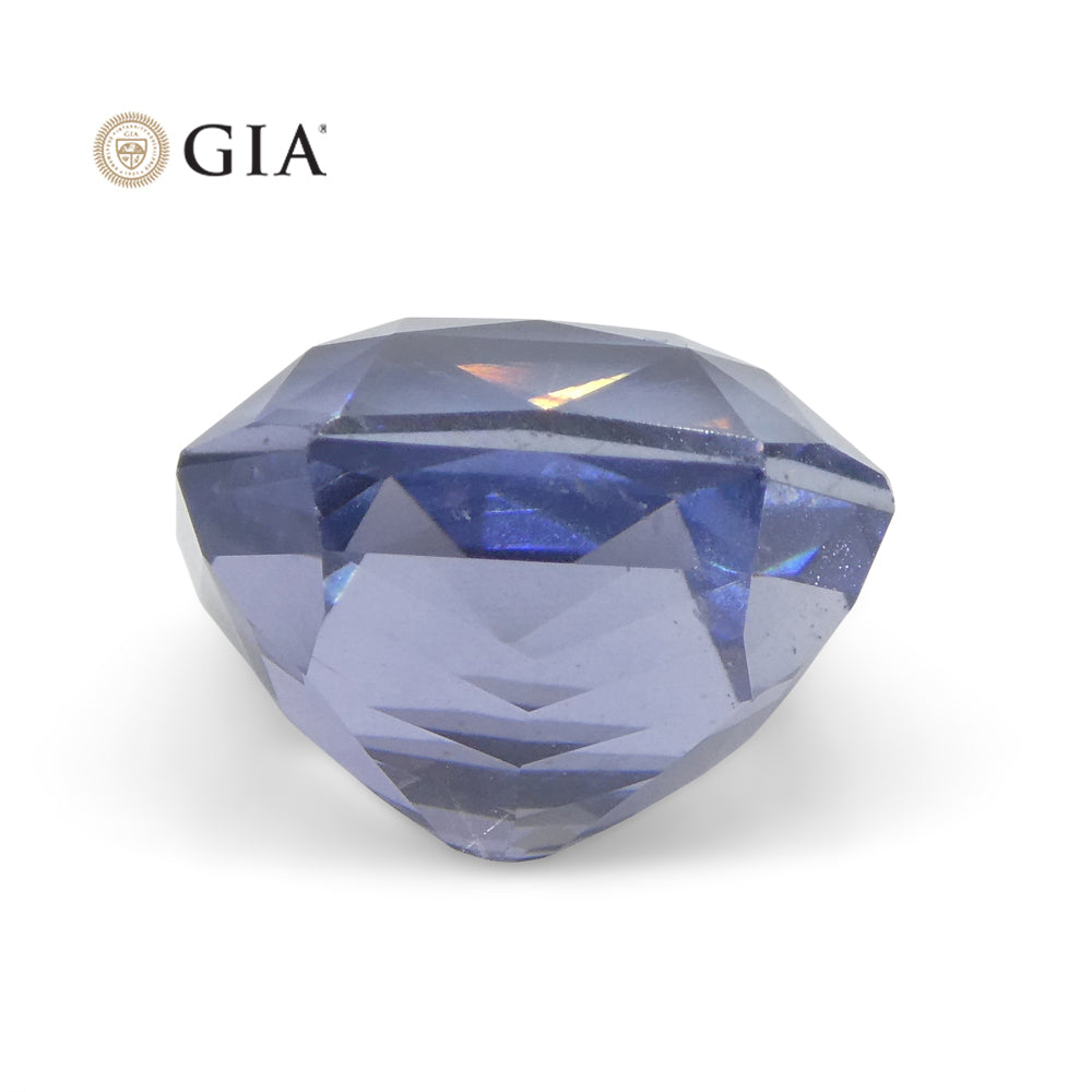 6.98ct Octagonal Blue to Purple Sapphire GIA Certified Tanzania - Skyjems Wholesale Gemstones