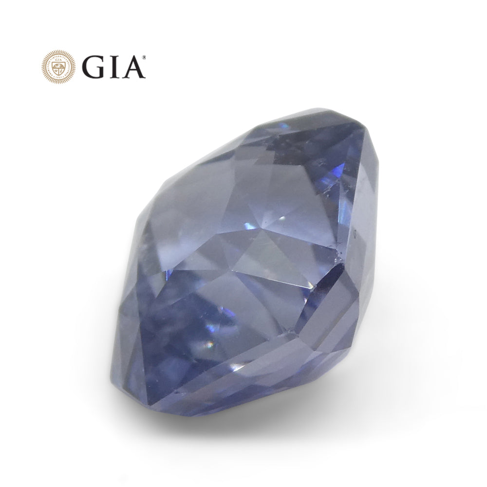 6.98ct Octagonal Blue to Purple Sapphire GIA Certified Tanzania - Skyjems Wholesale Gemstones