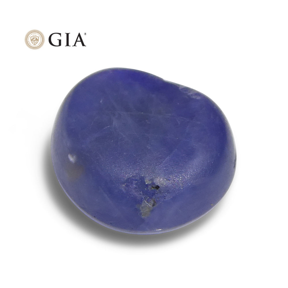 5.84ct Oval Blue Star Sapphire GIA Certified Burma (Myanmar) - Skyjems Wholesale Gemstones