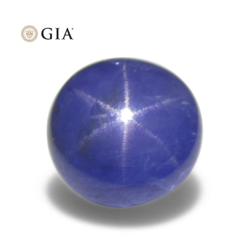 5.84ct Oval Blue Star Sapphire GIA Certified Burma (Myanmar)