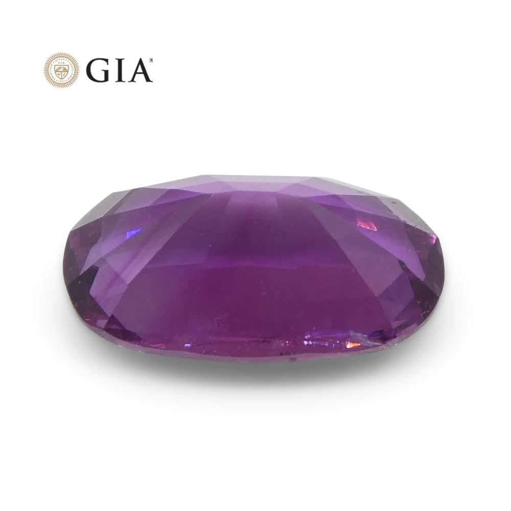 1.75ct Oval Pink-Purple Sapphire GIA Certified Pakistan / Kashmir - Skyjems Wholesale Gemstones