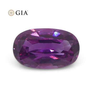 1.75ct Oval Pink-Purple Sapphire GIA Certified Pakistan / Kashmir - Skyjems Wholesale Gemstones