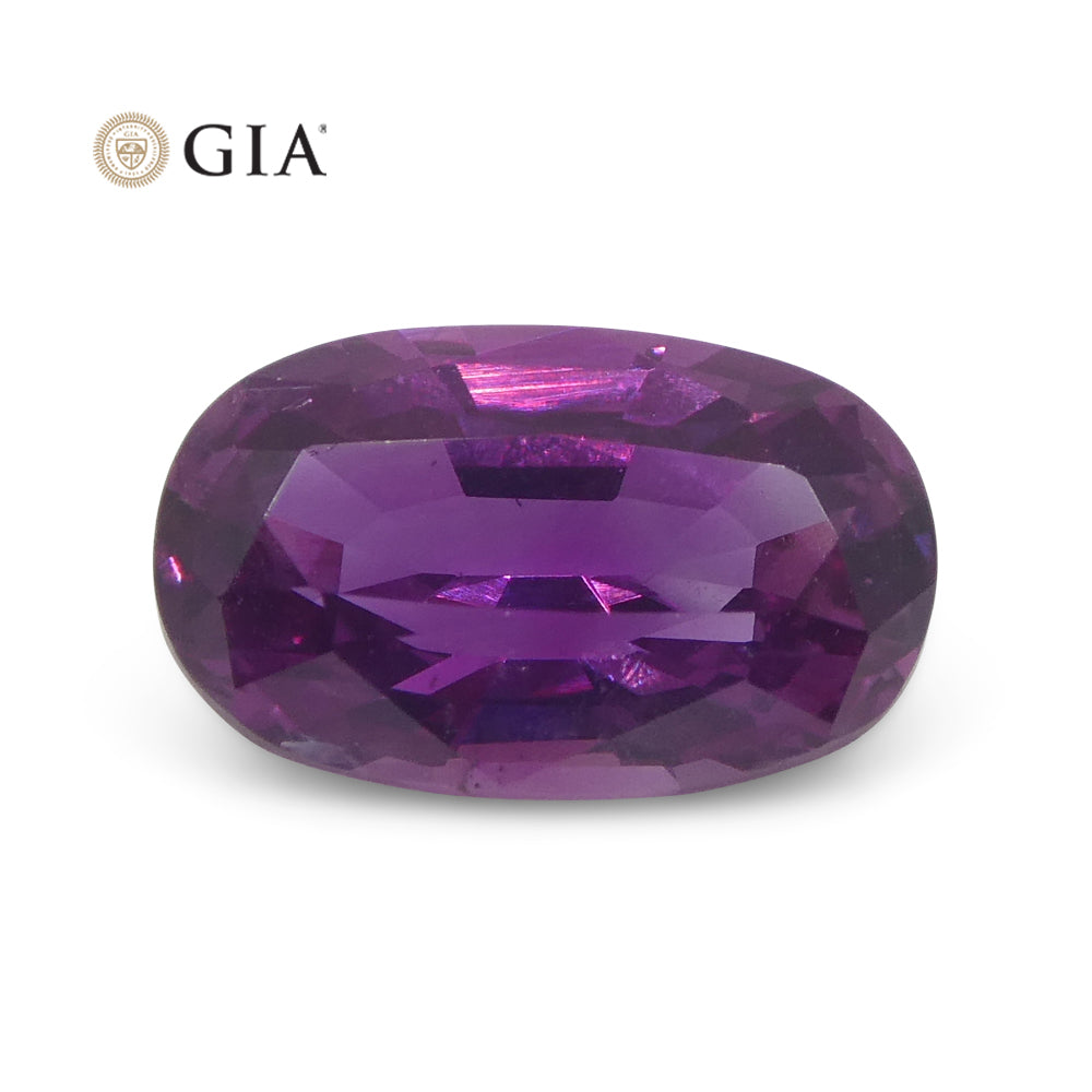 1.75ct Oval Pink-Purple Sapphire GIA Certified Pakistan / Kashmir - Skyjems Wholesale Gemstones