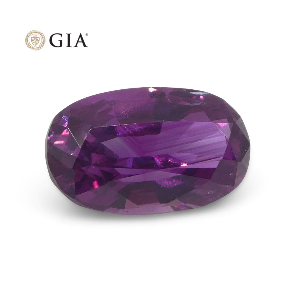 1.75ct Oval Pink-Purple Sapphire GIA Certified Pakistan / Kashmir - Skyjems Wholesale Gemstones