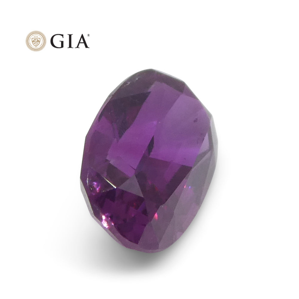 1.75ct Oval Pink-Purple Sapphire GIA Certified Pakistan / Kashmir - Skyjems Wholesale Gemstones