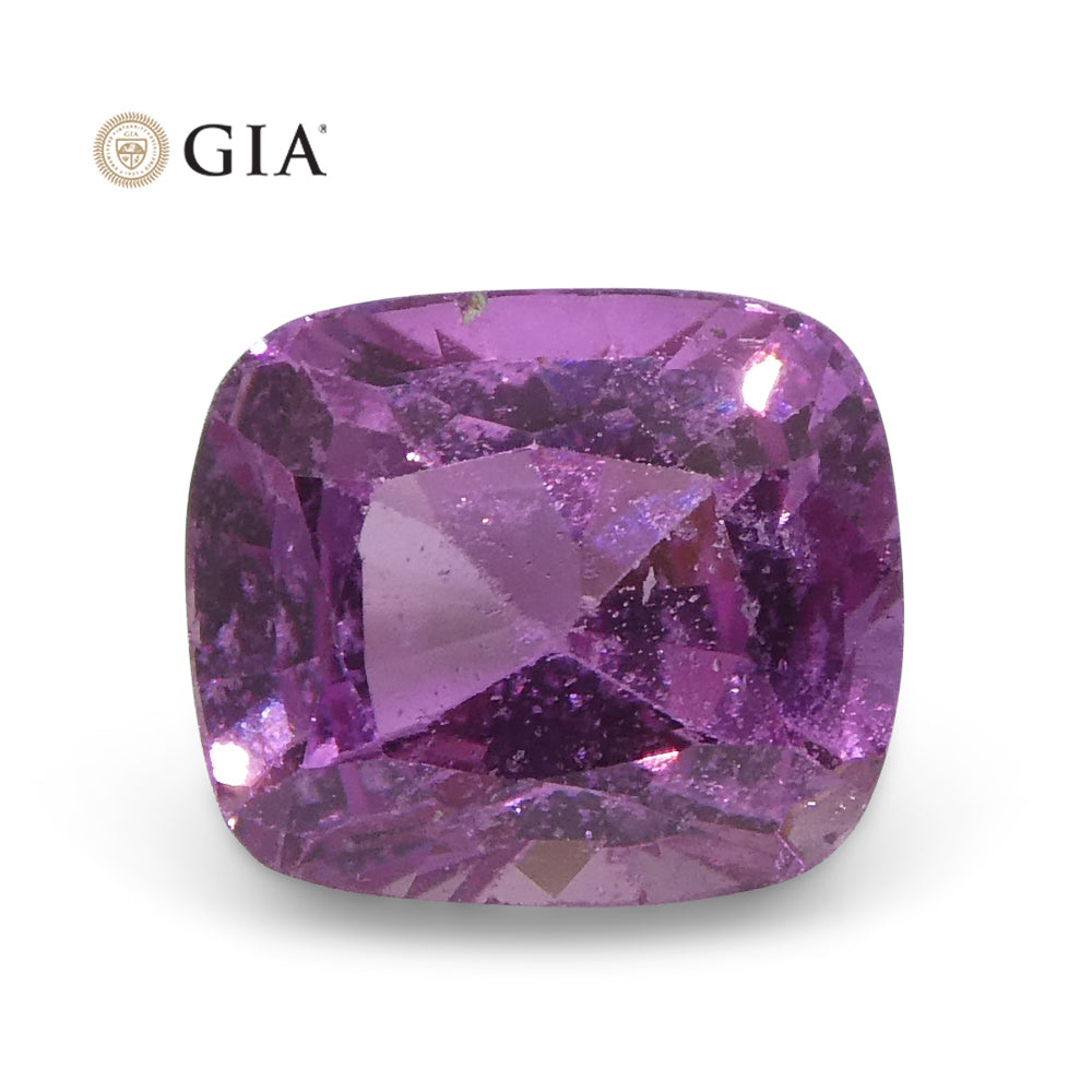 1.73ct Cushion Purple-Pink Sapphire GIA Certified Madagascar - Skyjems Wholesale Gemstones