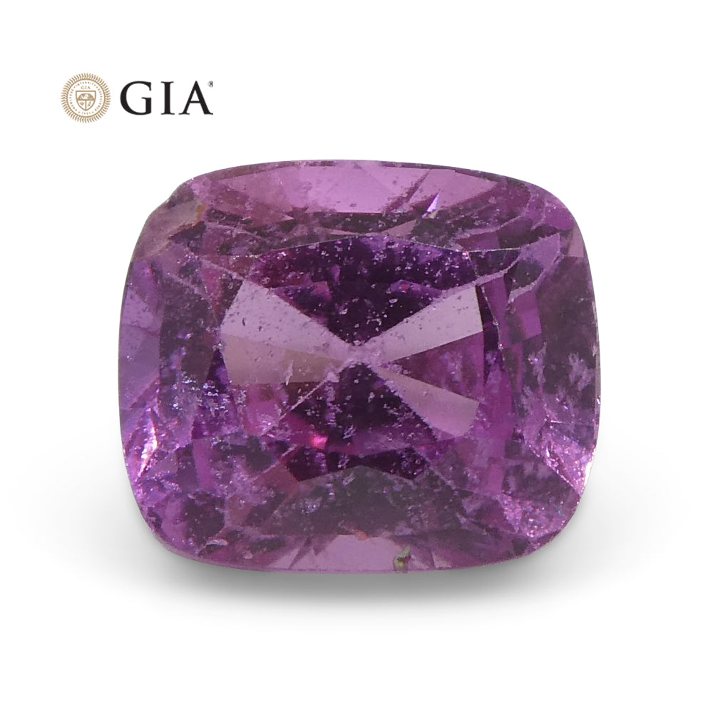 1.73ct Cushion Purple-Pink Sapphire GIA Certified Madagascar - Skyjems Wholesale Gemstones