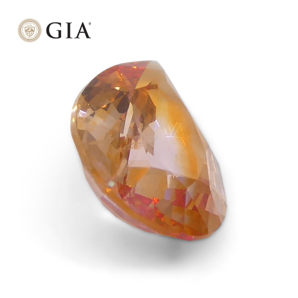 0.68ct Pear Orange Sapphire GIA Certified Sri Lanka - Skyjems Wholesale Gemstones