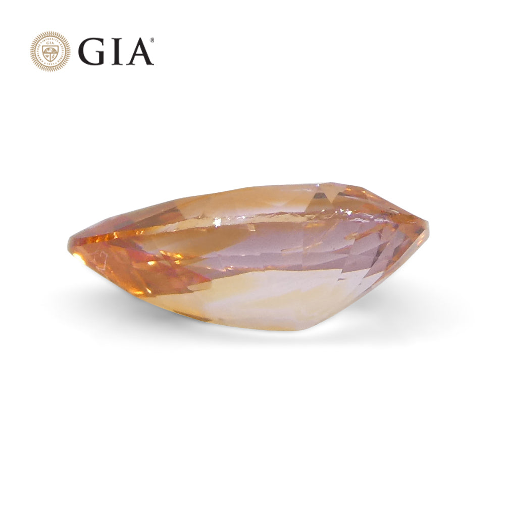 0.68ct Pear Orange Sapphire GIA Certified Sri Lanka - Skyjems Wholesale Gemstones