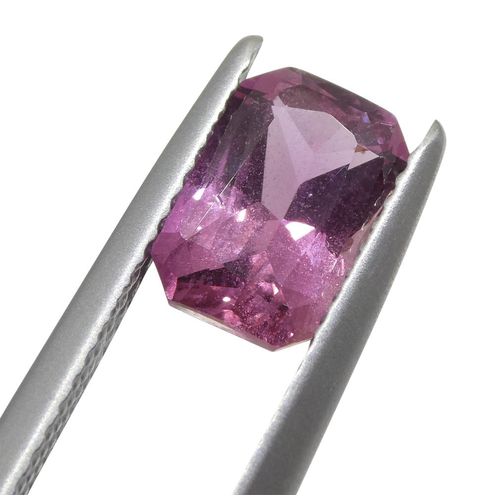 2.15ct Octagonal Purplish Pink Sapphire GIA Certified Madagascar - Skyjems Wholesale Gemstones